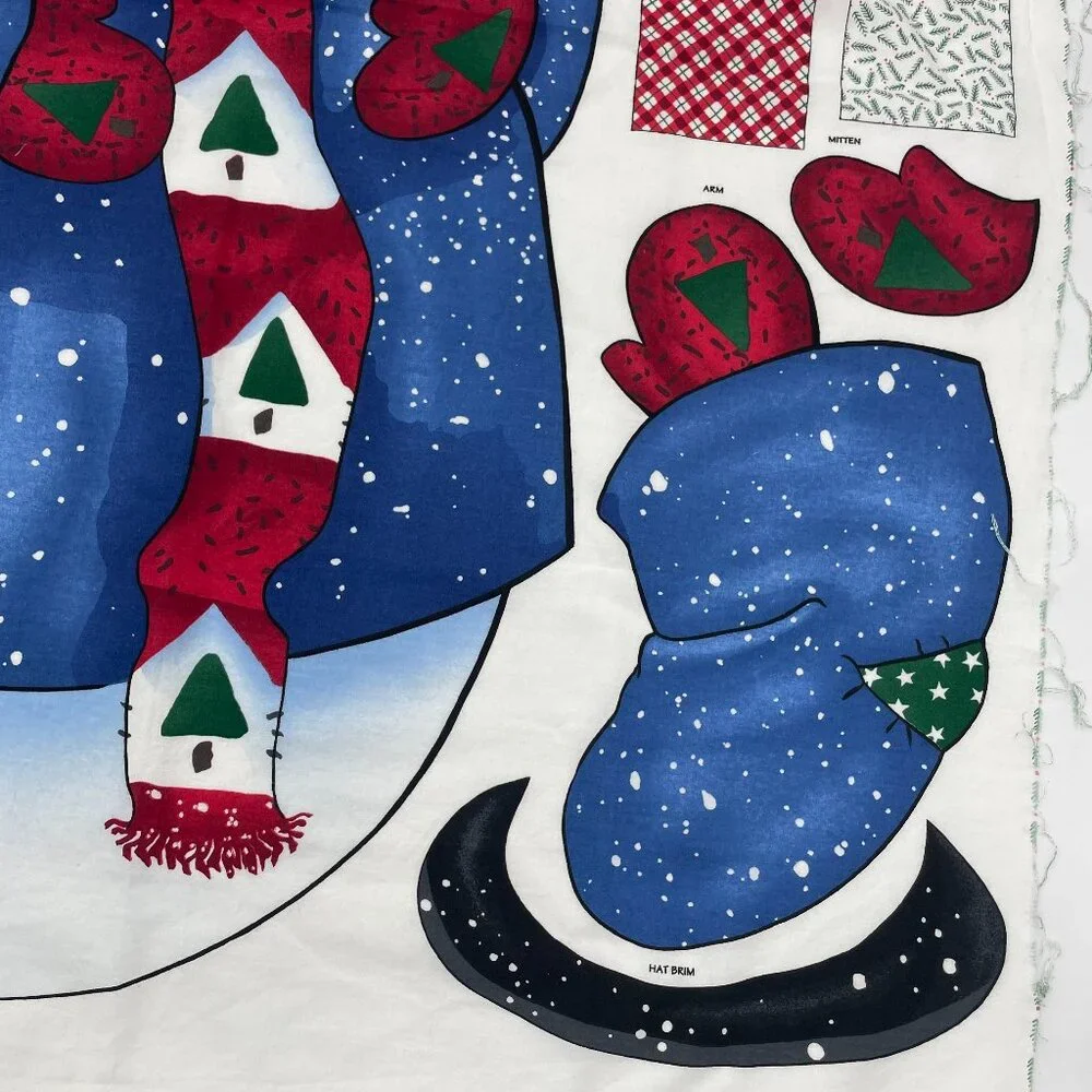 Daisy‎ Kingdom Christmas Door Panel Cut and Sew Snowman Top Hat Wall Hanging Art